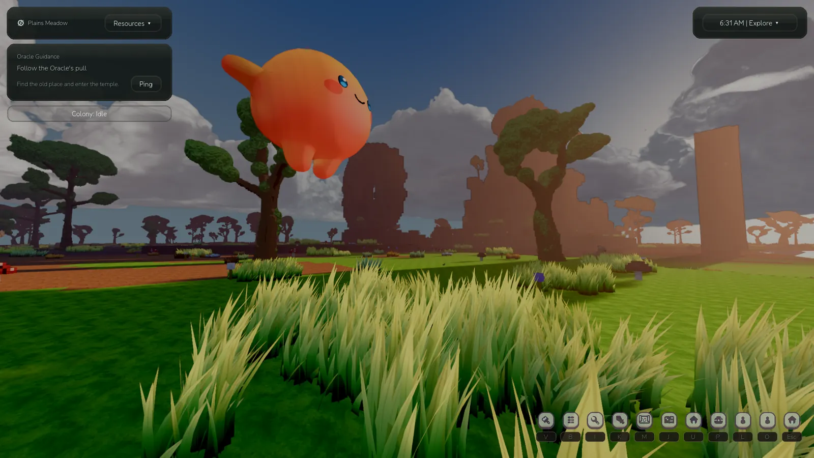 Gameplay HUD and world readability