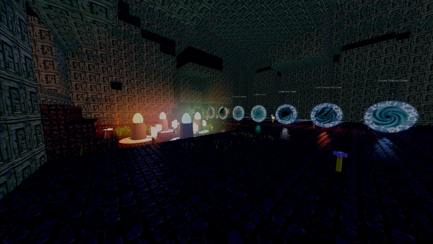 Settlement area with early structures