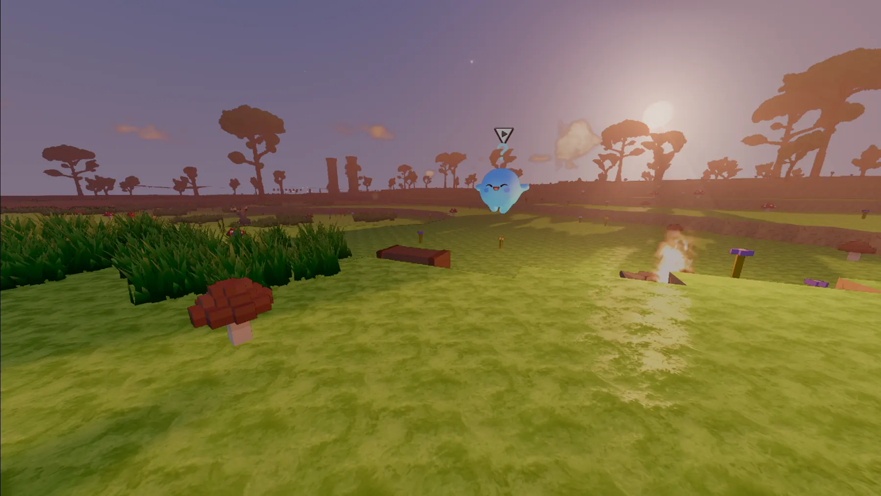 Terrain readability pass with landmarks