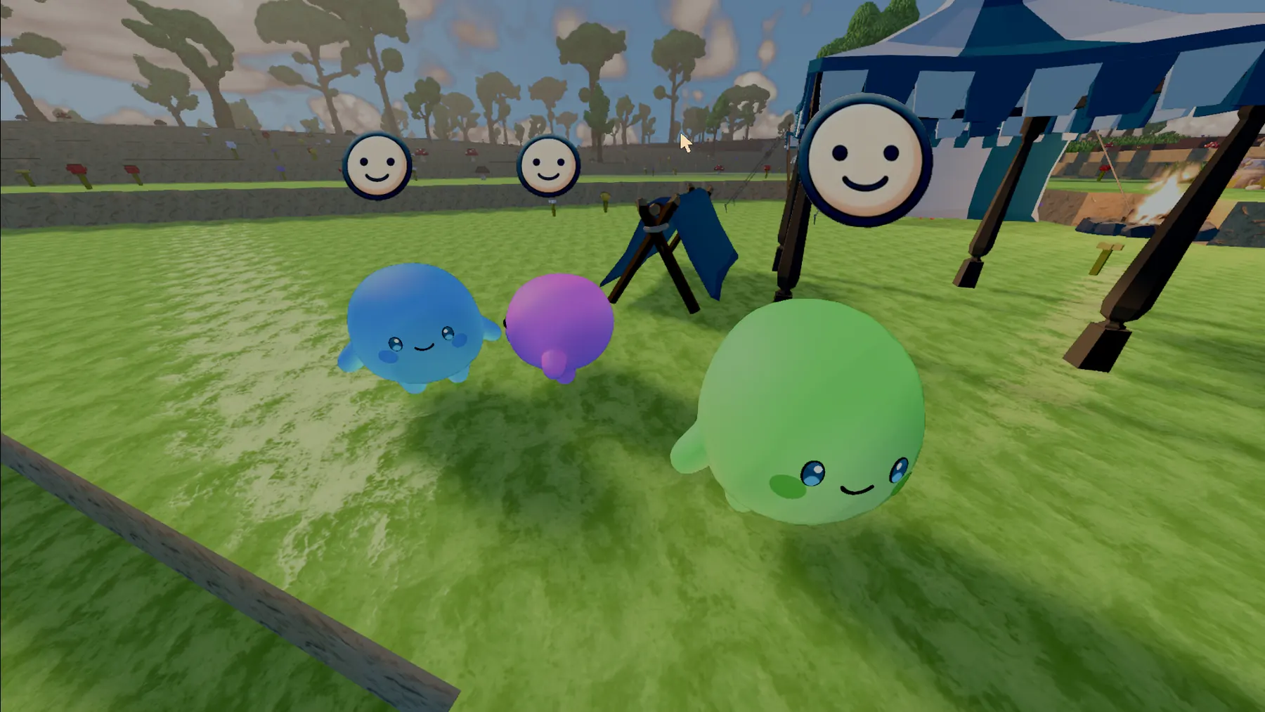 Quiet world moment during active gameplay