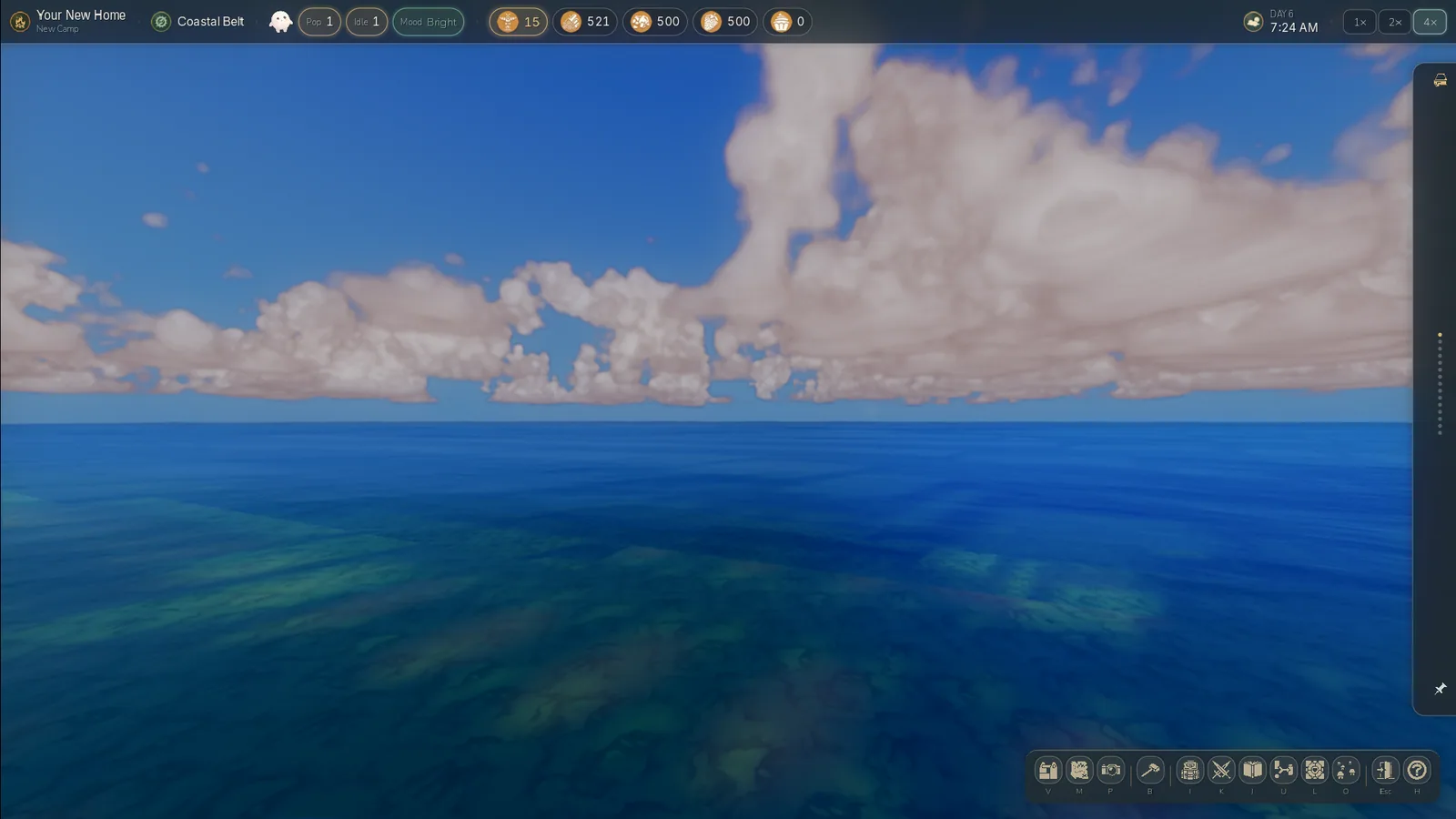 Rapids and foam pass